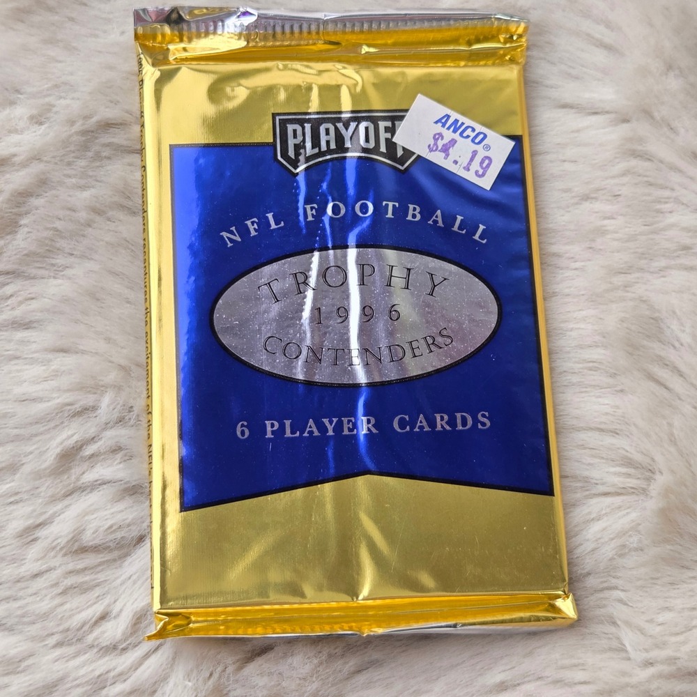 1996 Playoff Trophy Contenders NFL Football Sealed Pack 6 Cards Rookie Stallions